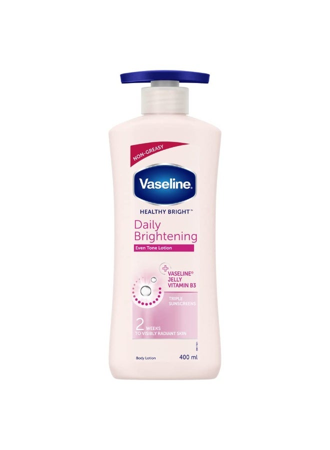 Vaseline Intensive Care 24 hr nourishing Cocoa Glow Body Lotion with Cocoa And Shea Butter- 600 ml & Vaseline Healthy Bright Daily Brightening Body Lotion, For Healthy & Glowing Skin, 400 ml - Image 3